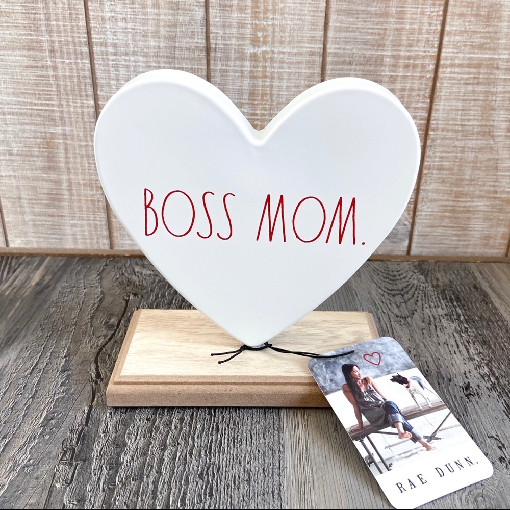 Rae Dunn BOSS MOM star sign plaque gift